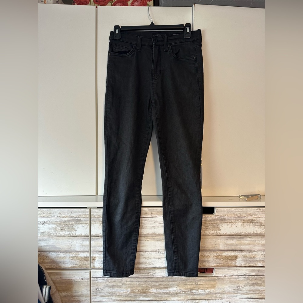 🖤 Kendall + Kylie Kontour High Rise Skinny Jeans Size 5/27 Charcoal